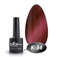 Гель лак Nice кошачий глаз К - 34